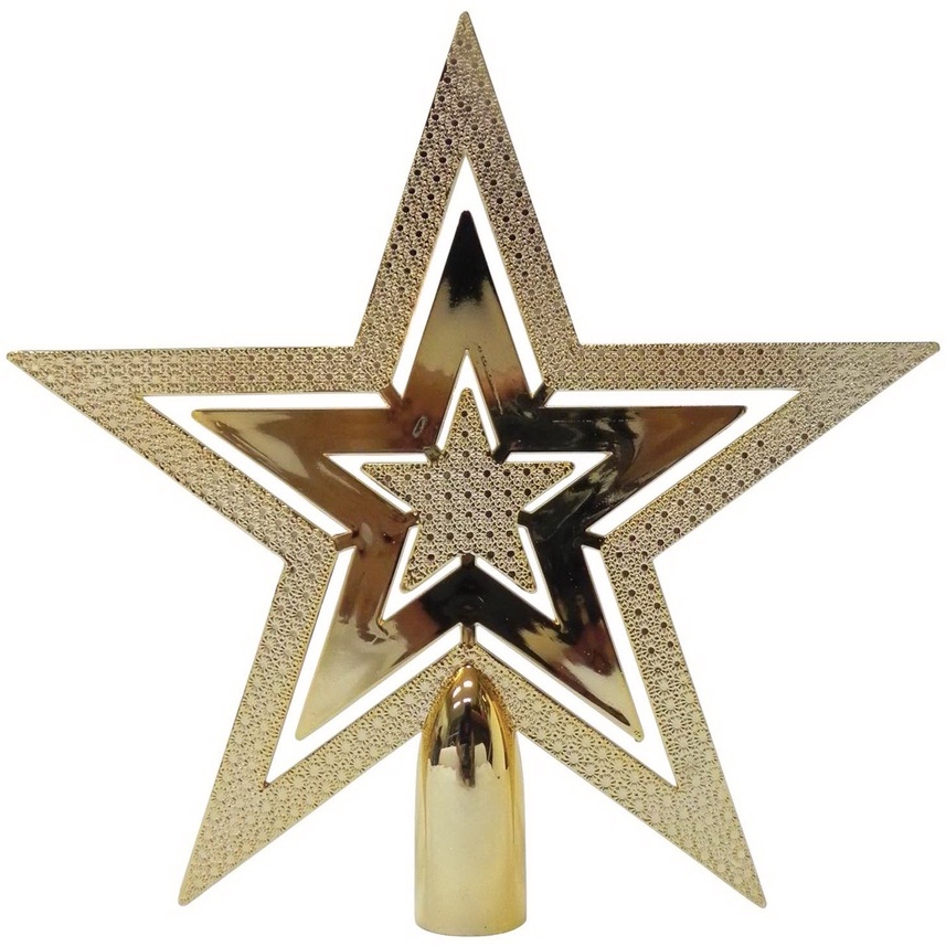 ของตกแต่ง ของประดับ ออร์นาเม้นท์ เทศกาลคริสต์มาส ดาวยอดสน 8 นิ้ว (6191-03)