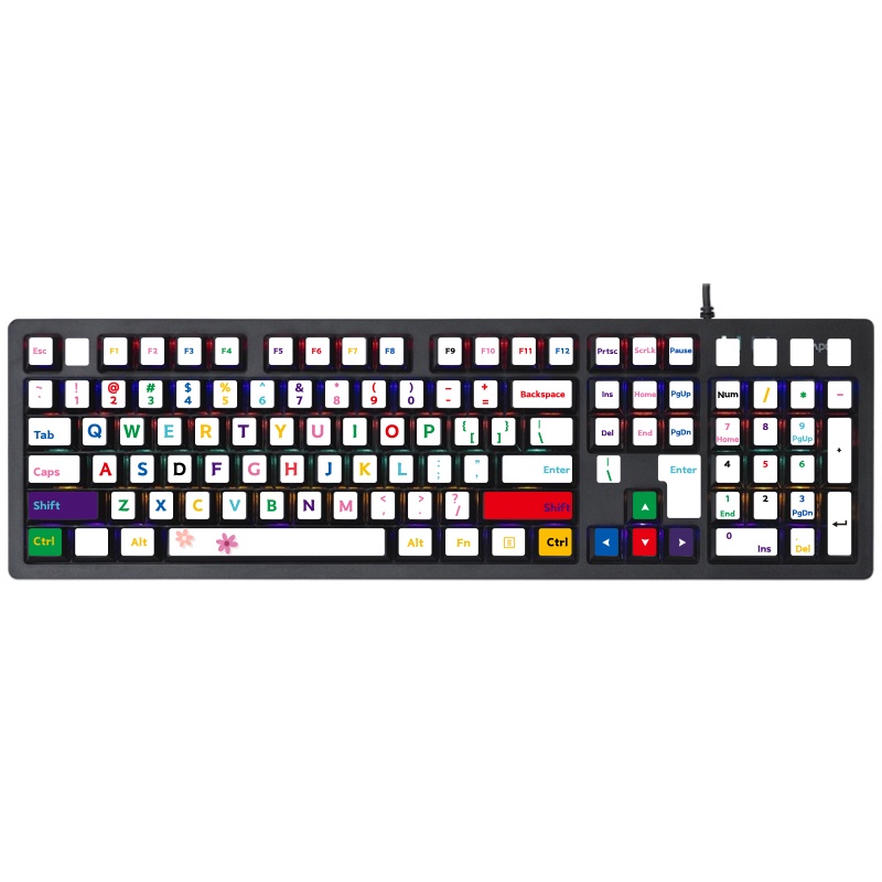 แป้นพิมพ์คอมพิวเตอร์ Creative Cute Pattern Desktop Keyboard Keycap ...