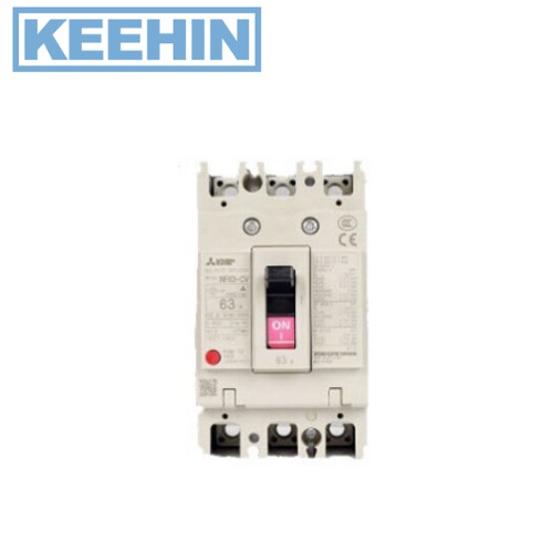 Mitsubishi เบรกเกอร์ NF63 CV 3P 63A Mitsubishi Circuit Breaker NF63 CV 3P 63A