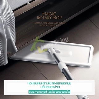 Softkiss ชุดถังปั่นรีดน้ำ ไม้ถูพื้น ไม้ม๊อบพร้อมถังรีดน้ำ ซักน้ำและรีดน้ำในตัวเดียว