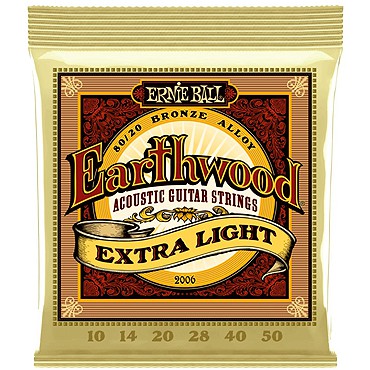 Ernie Ball 2006 Earthwood 80/20 Bronze กีตาร์อะคูสติก String/ Tali Gitar กีตาร์ไฟฟ้า 2221/ 2223 Erni
