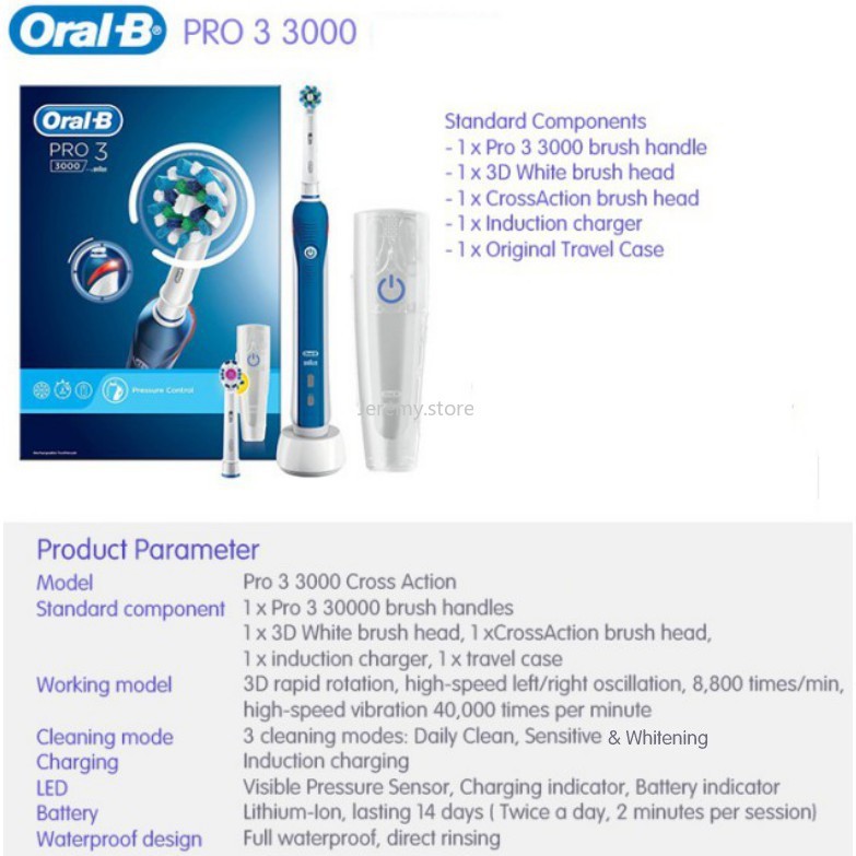oral b pro 4000 cross action