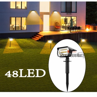 ไฟปักสนาม Warm white liht * 48LED MINI-2 Solar light