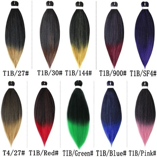 20 "26" นิ้ว Yaki ตรงสังเคราะห์ผมยืดโครเชต์ Jumbo Braids Kanekalon ผม Braiding