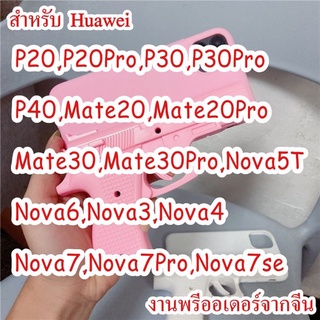 เคสปืนสีชมพู สำหรับ Huawei มีหลายรุ่นให้เลือก Nova7,Nova7se (สินค้าจากจีน) caseiallphone