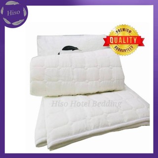 Hiso Bedding ผ้ารองกันเปื้อน 200 g.รุ่นกันไรฝุ่น หนานุ่มพิเศษ ทอเต็มผืน ใยนุ่มแน่น 200 กรัม ต่อ ตารางเมตร