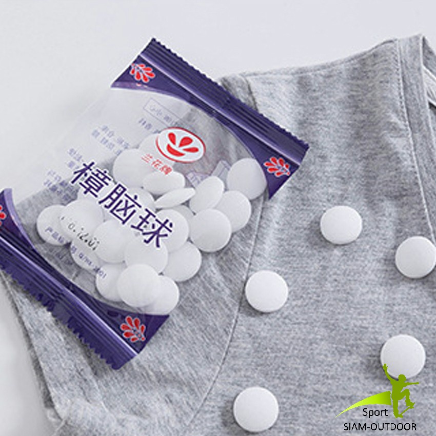 ดับกลิ่นลิ้นชักตู้เสื้อผ้า ลูกเหม็น ลูกการบูร Camphor ball
