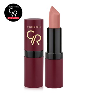 Golden Rose/โกลเด้น โรส เวลเวท แมท ลิปสติก 4.2 กรัม เบอร์ 01 Golden Rose Velvet Matte Lipstick 4.2g No.01 สีนู้ด