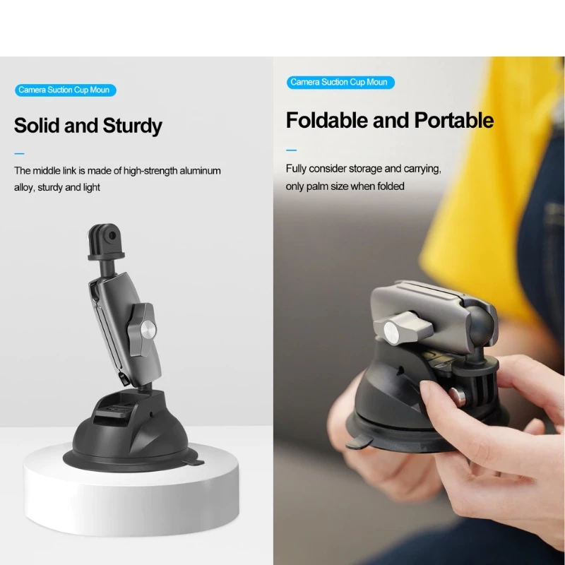 Telesin GoPro / DJI / Insta360 Suction Cup Mount ที่วางโทรศัพท์และกล้องแบบจุกดูด thumbnail 6