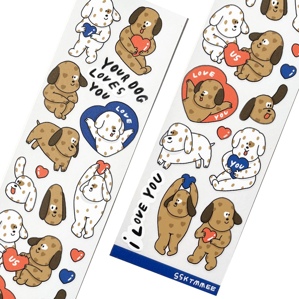 ssktmmee – regular sticker (your dog loves you)
