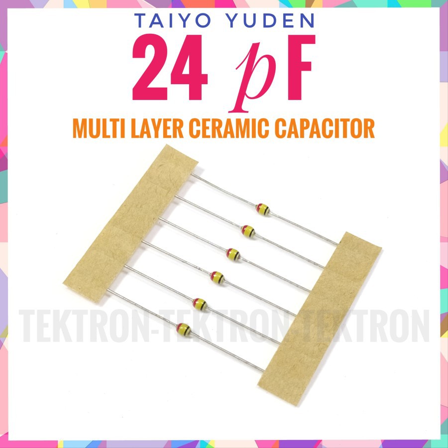 Taiyo Yuden 24pF 50V ตัวเก็บประจุเซรามิกหลายชั้น MLCC 240