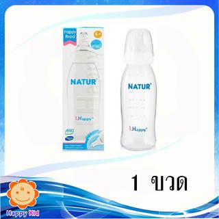 ขวดนมพร้อมจุกนม Natur UHappy ขนาด 8 Oz.