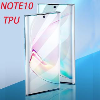 ฟิล์มป้องกันไฮโดรเจลอ่อน Samsung Galaxy Note 10 Note 10 Plus Screen Protector ฟิล์ม TPU ชัดเจนเต็ม