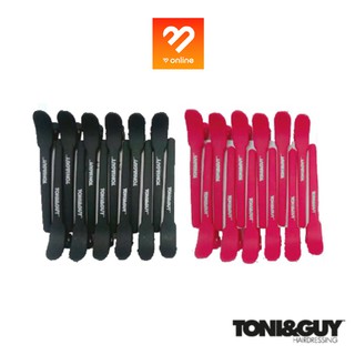 กิ๊บปากเป็ด กิ๊บแบ่งผม Toni&amp;Guy ช่างผมเลือกใช้ 1 แพ็ค มี 12 ชิ้น สีดำ สีแดง สีน้ำเงิน