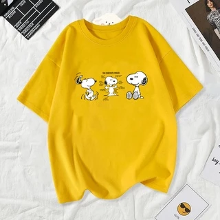 Cosco เสื้อยืดผู้หญิงสาวลายการ์ตูนน่ารัก#8852