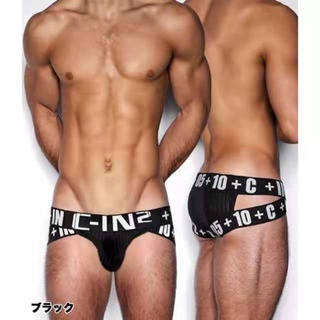 พร้อมส่งกางเกงในชาย CIN2 ทรงbriefs ผ้าซีทรู