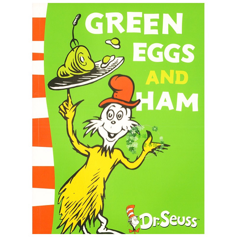 แฮมและไข่เขียว Dr.Seuss เด็กอ่านภาษาอังกฤษรูปภาพหนังสือเรื่องการเรียนรู้สำหรับเด็กของเล่นเพื่อการศึกษา