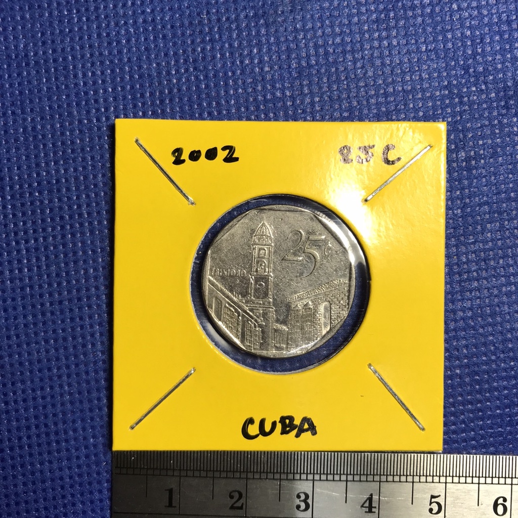 No.14877 ปี2002 คิวบา 25 CENTAVOS เหรียญเก่า เหรียญต่างประเทศ เหรียญสะสม เหรียญหายาก ราคาถูก