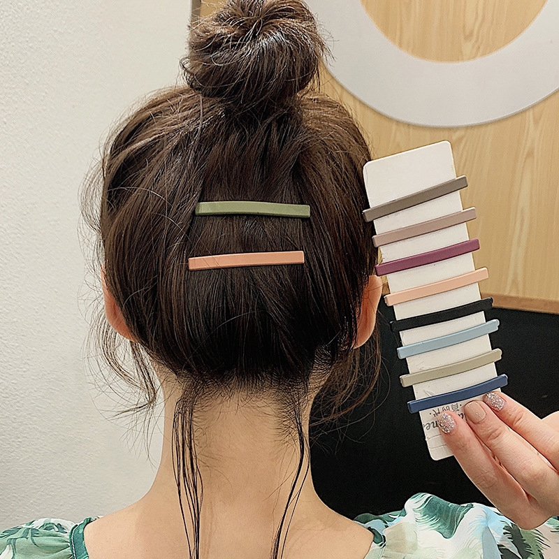 Hair Clips & Hair Pins 5 บาท กิ๊บติดผม สีพื้น แบบเรียบง่าย สไตล์เกาหลี สําหรับผู้หญิง Fashion Accessories