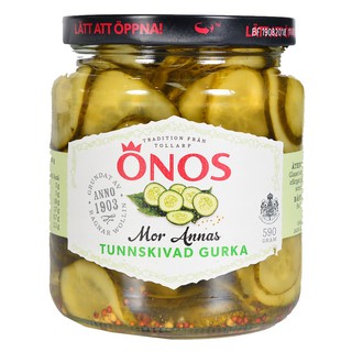 โอโนสแตงกวาหั่นแว่น 590 กรัม/Onos Sliced Cucumber 590g