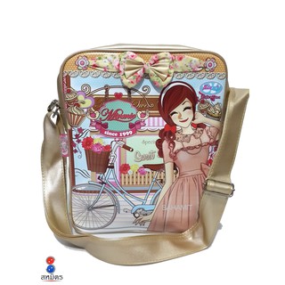 กระเป๋าสะพาย  เด็กนักเรียนหญิง Minnie (สีทอง)