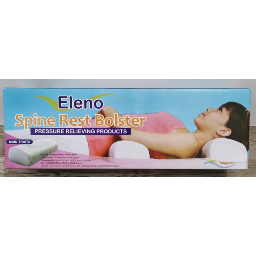 หมอนข้าง Eleno Spine Rest 47 (L) x 15.5 (W) x 9.5 (H) ซม. (คอ & เอว)