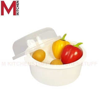 M KITCHEN MI-02 กล่องนึ่ง กล่องอุ่น กล่ออุ่นอาหาร FUJISAN ภาชนะสำหรับนึ่ง อาหารไมโครเวฟ  กล่องไมโครเวฟ กล่องอุ่นไมโครเวฟ