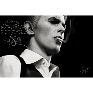 โปสเตอร์ David Bowie เดวิด โบวี่ Poster แต่งคอนโด ตกแต่งห้อง รูปภาพติดห้อง ตกแต่งผนัง ภาพภ่าย ของขวัญ โปสเตอร์ติดผนัง