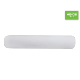 MIDORI Home หมอนข้างขาว (1ใบ) ใยแน่น กอดนุ่มฟู (ฟรี!!!! ปลอกหมอนข้าง*คละลาย)