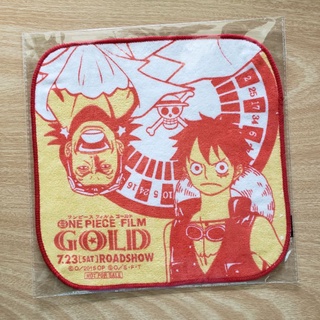 🏴‍☠️ ผ้าเช็ดหน้า ONE PIECE Film Gold - ลูฟี่&amp;กิลด์ เตโซโร 🚫 NOT FOR SALE