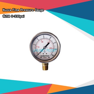 เกจวัดแรงดันแก๊ส LPG Pressure Gauge สเกล 0-230psi