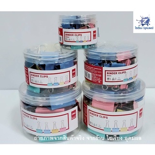 Deli คลิปสี คลิปหนีบกระดาษ (สีพาสเทล)  มีให้เลือกหลายขนาด