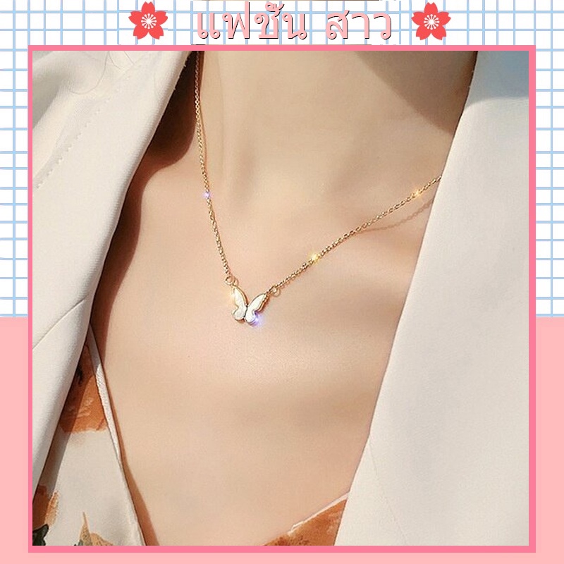 [จัดส่งในกทม]สร้อยคอหัวใจไข่มุกหรูหราสไตล์เกาหลีแฟชั่นกระดูกไหปลาร้าโซ่สร้อยคออเนกประสงค์เครื่องประดับสุภาพสตรี