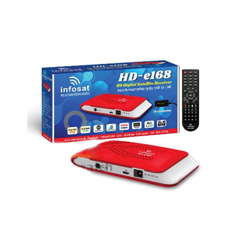 ชุดจานดาวเทียม PSI OK-1 35cm.+ กล่อง infosat รุ่น HD-e168 พร้อมสาย10เมตรส่งฟรี ไม่มีเสาไวไฟ - รูปที่ 5