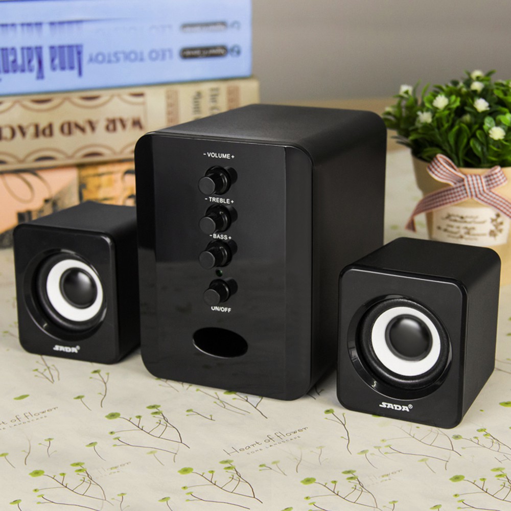 USB Wired Combination Speakers Computer Speakers Bass Sound Box for PC ...