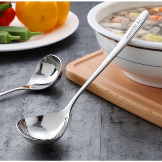 HOMEBERG ช้อนกลาง ช้อนสแตนเลส สแตนเลส304 ของใช้ในครัว ขนาดยา…