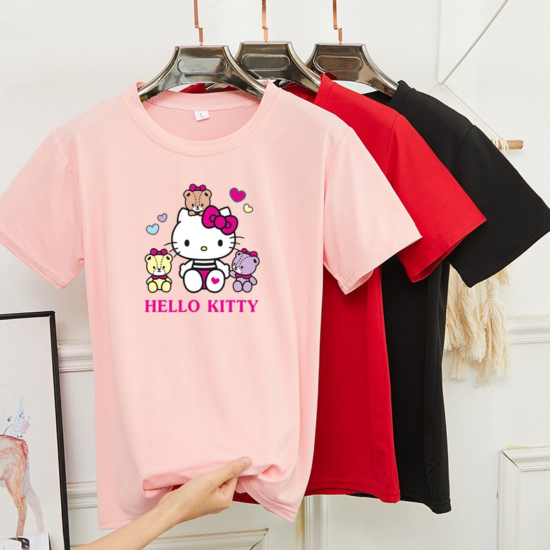 BK-256-SHORT เสื้อยืดแขนสั้นพร้อมส่ง 8สี ลายการ์ตูน ขายดีตามเทรนต์ ลายน่ารัก สีสันสดใส่น่ารัก ใส่ได้ทั้งหญิงและชาย