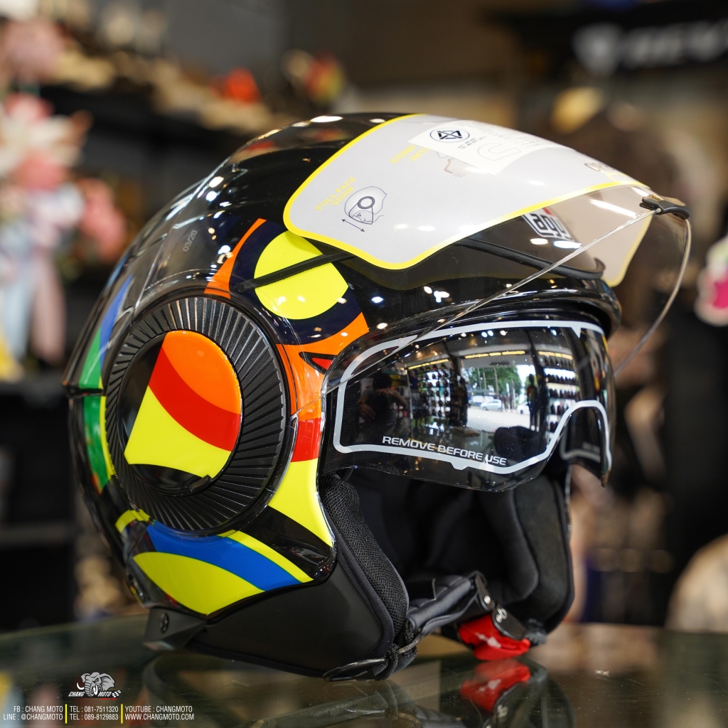 หมวกกันน็อค AGV รุ่น ORBYT ลาย Sun&moon 46