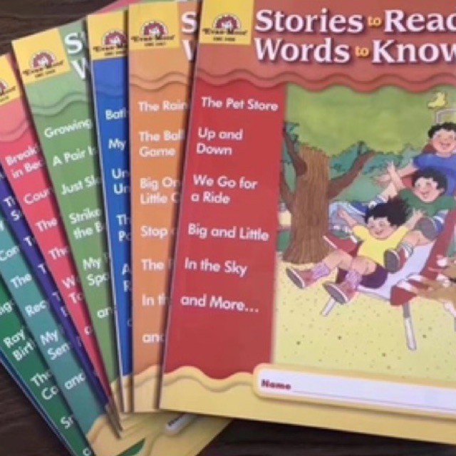 Stories to Read Words to know,For 2-6years old Kids to learn English 10 books set