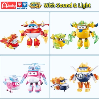 Super Wings AULDEY ตุ๊กตาฟิกเกอร์ มีเสียงและแสงของเล่นของขวัญวันเกิดสําหรับ ดิลดี้ ตุ๊กตา ที่มีแสง