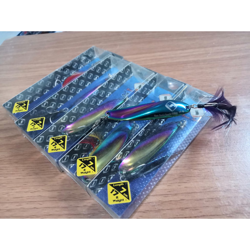 สปูน siam spoonสีรุ้ง 7 c.m. 17g.