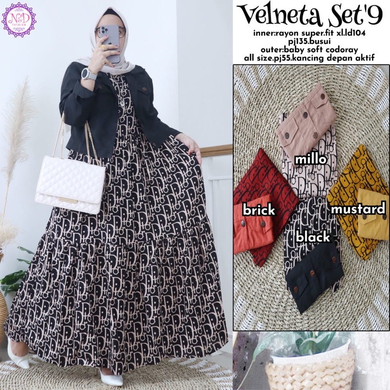 Velneta 9 One Set Original N&D Womens Cardi Set