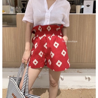 (พร้อมส่ง)Hanna shorts กางเกงขาสั้นเอวสูง