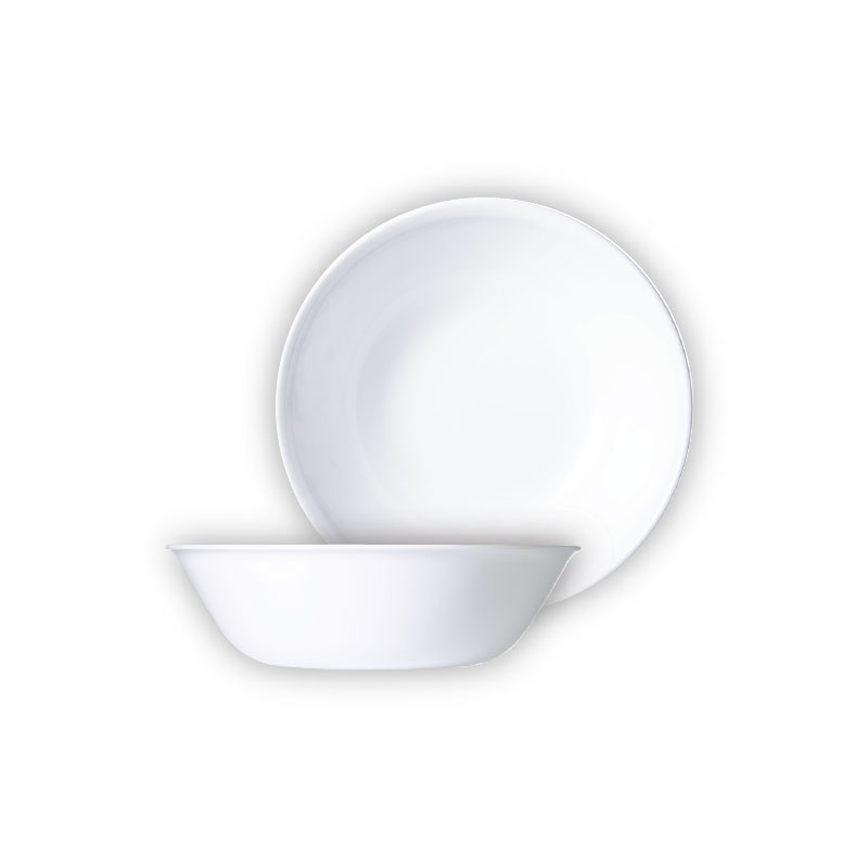 Corelle Just White ชามเสิร์ฟ 1 ลิตร ขนาด 8.5 นิ้ว (21.5 ซม.)จำนวน 2 ชิ้น / C-03-432 N LP-2