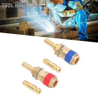 Tool House.ay 8mm Torch Hose Adapter Brass Connector Quick Coupler Fitting Kit for MIG TIG Welding Gun