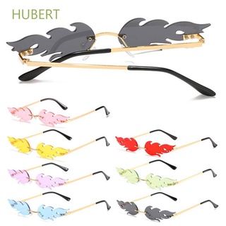 Hubert แว่นกันแดดหรูหราเลนส์ไฟเปลวไฟเฉดสีตะวันตก Uv400 แว่นตาแฟชั่นผู้หญิงผู้ชาย