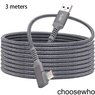 [CHOO] Charging Cable VR Type-c Date Line Fast Charging Cord Replacement for Oculus Quest 2