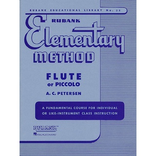 Rubank Elementary Method Flute or Piccolo No 38