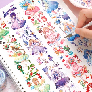 Mohamm เทปลายการ์ตูน PET พลังงาน สําหรับเด็กผู้หญิง 1 ม้วน