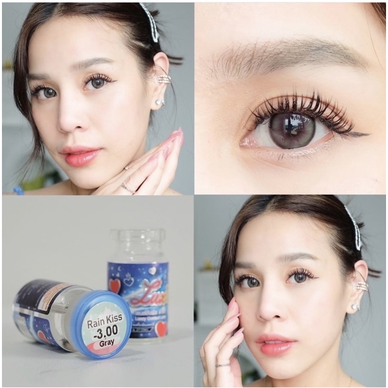 Luxzy lens Rain Kiss Gray / Brown ค่าสายตา 0.00-650 - รูปที่ 6
